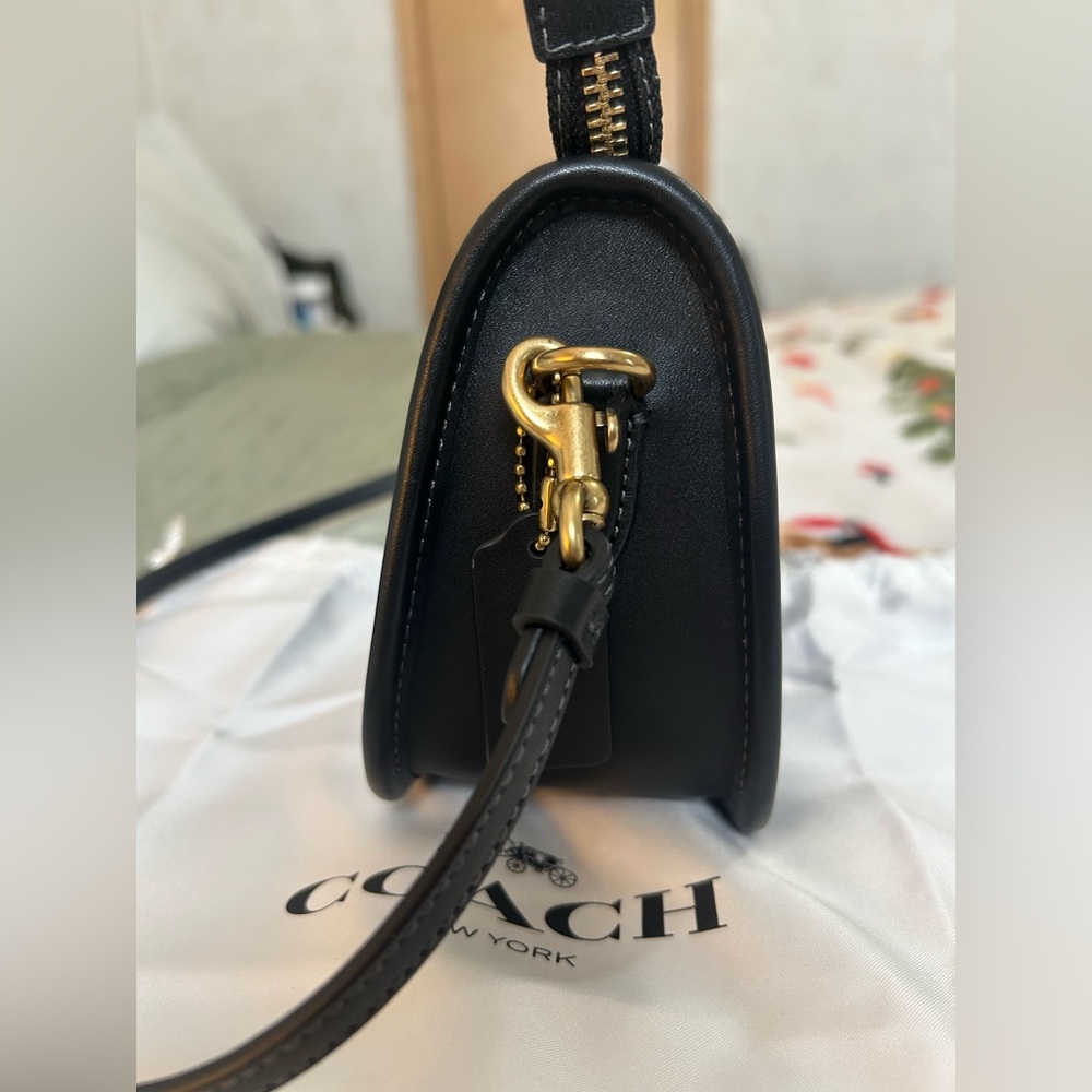 Coach Waverly Bag- Brass/ Black - Picture 6 of 14